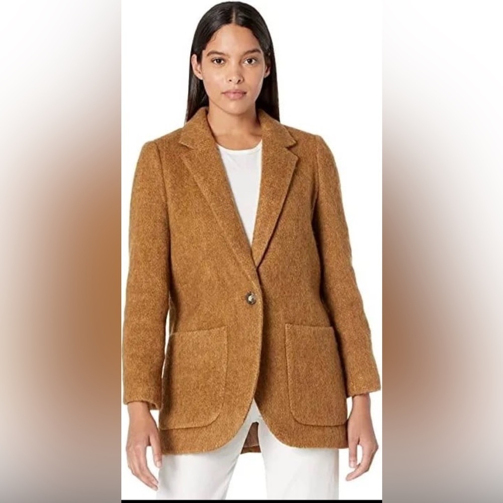 Madewell Camel Wool Blend Blazer
